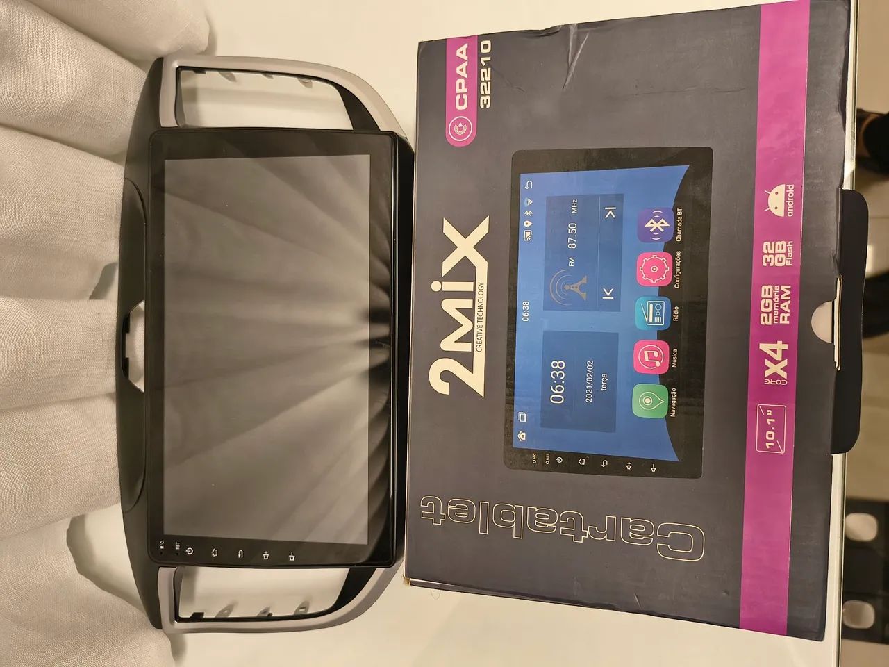 Central Multimídia 10.1? Android 2Mix com capa removível para Creta