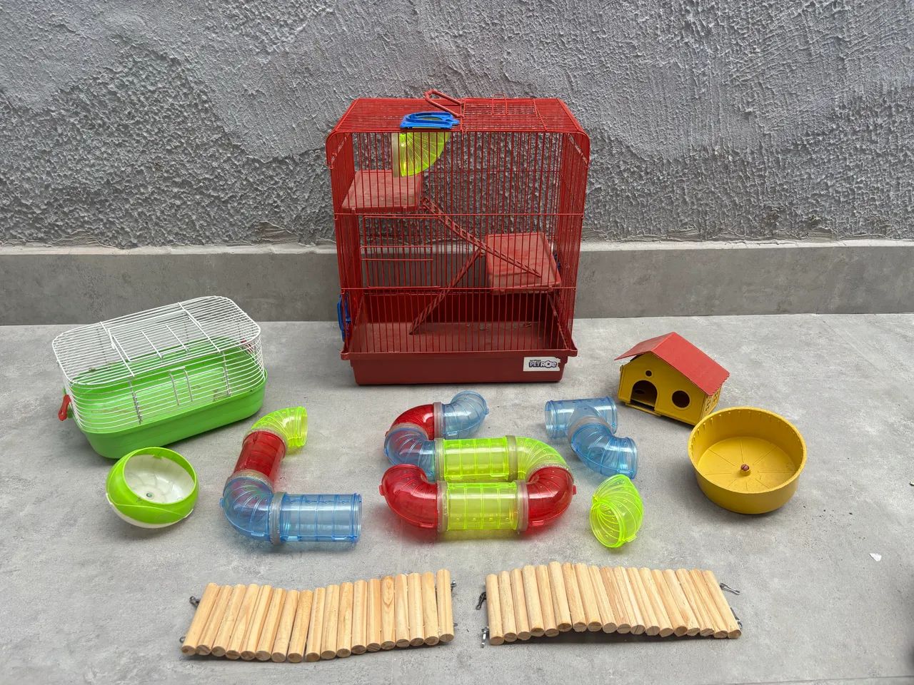 Conjunto Casa Hamster 