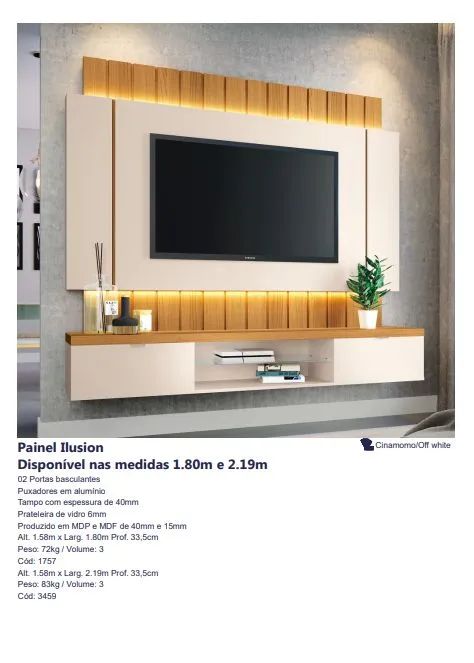 Painel Illusion TV 70 2.19m