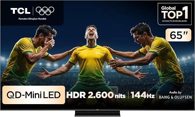 Smart TV TCL 65 Polegadas QLED Mini LED 4K C7K WiFi Bluetooth Google TV 4 HDMI 144Hz HDR10 - Foto 2