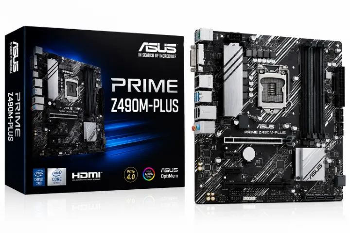 Placa Asus Prime Z490m-plus, Intel Lga 1200, (com Defeito)
