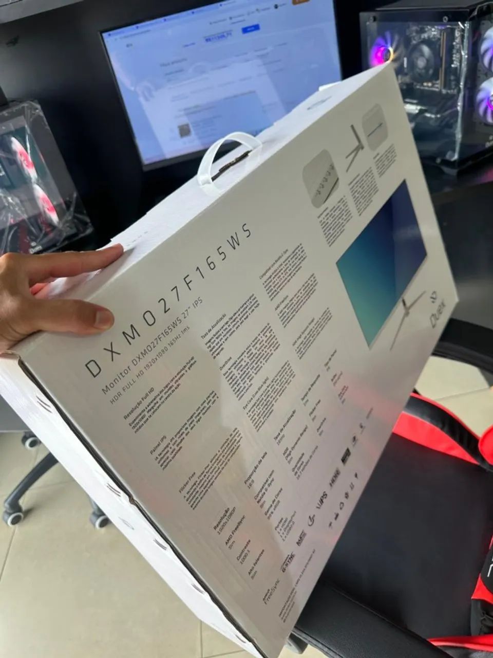 Monitor Gamer Branco 27 Polegas IPS 165 hz  Novo Lacrado 1 ano de Garantia - WIKI - Foto 2