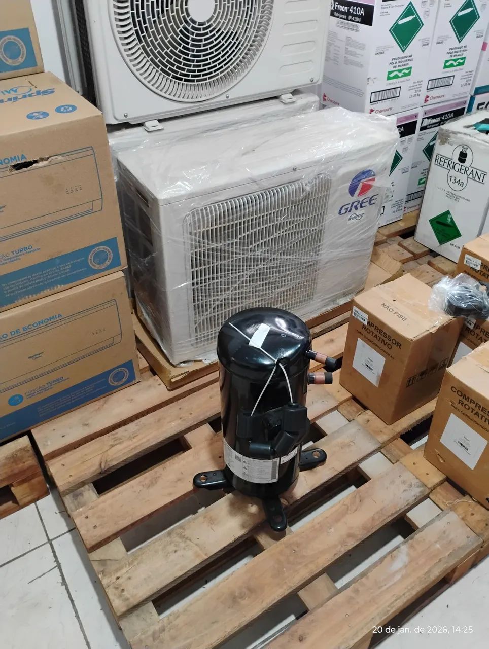 COMPRESSOR SCROLL PANASONIC C-SB371H6A R22 220v - Foto 4