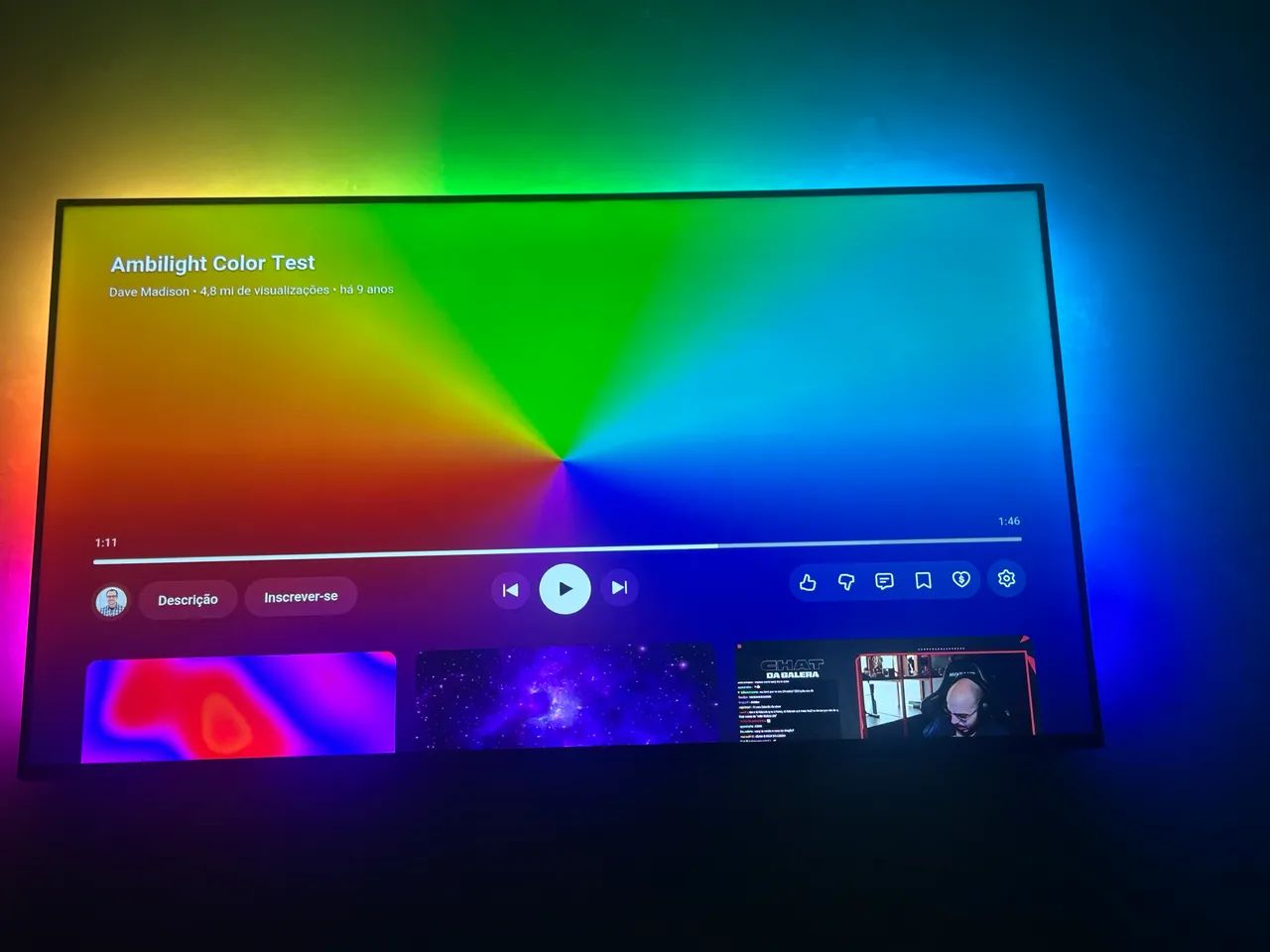 Smart Tv 55 pol 4k Android philips ambilight  - Foto 3