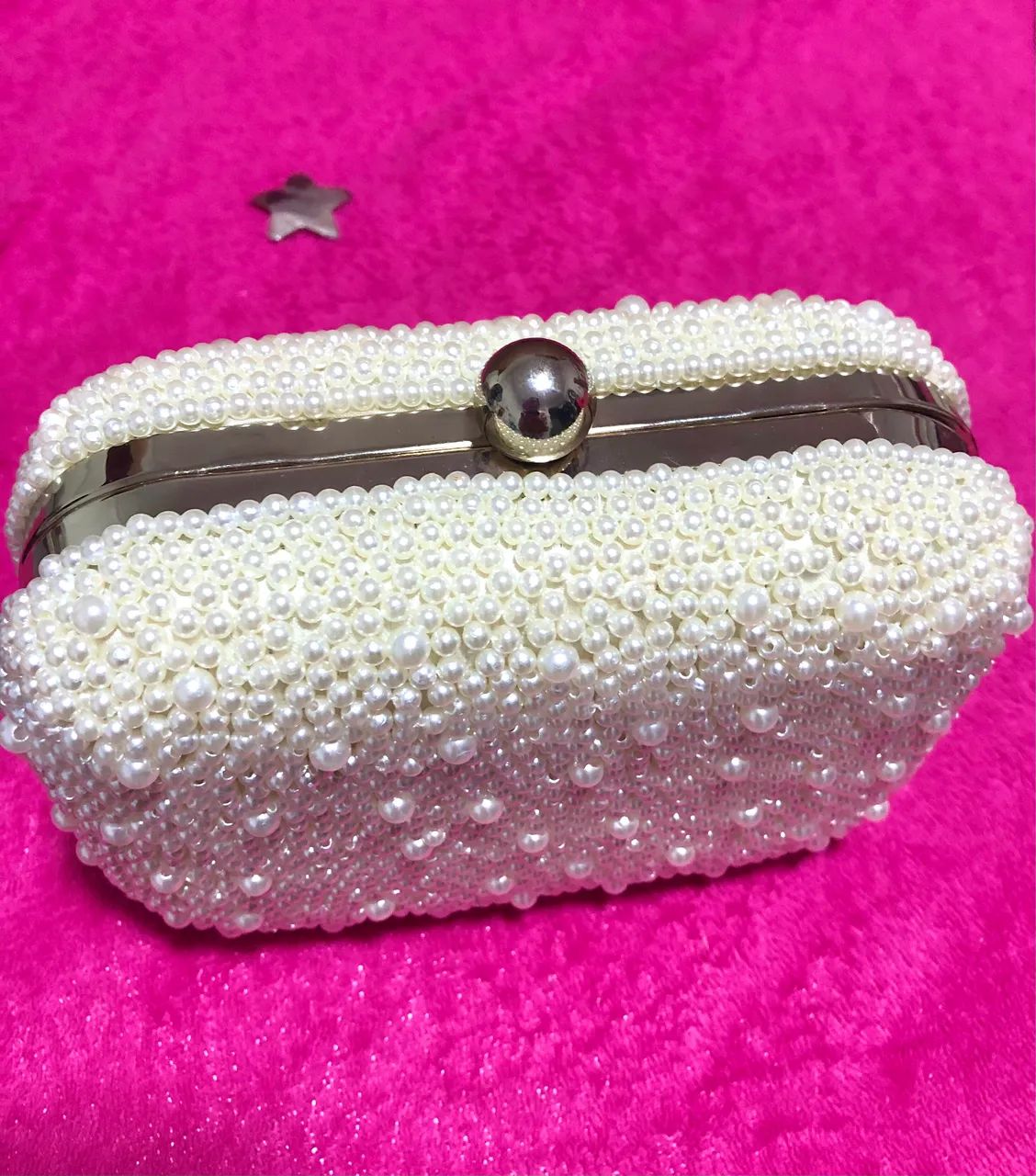 Bolsa de alcinha de festa (clutch em pérolas) - Foto 3