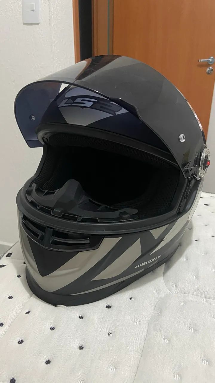 Ls2 Starwar Preto e Cinza - Foto 2