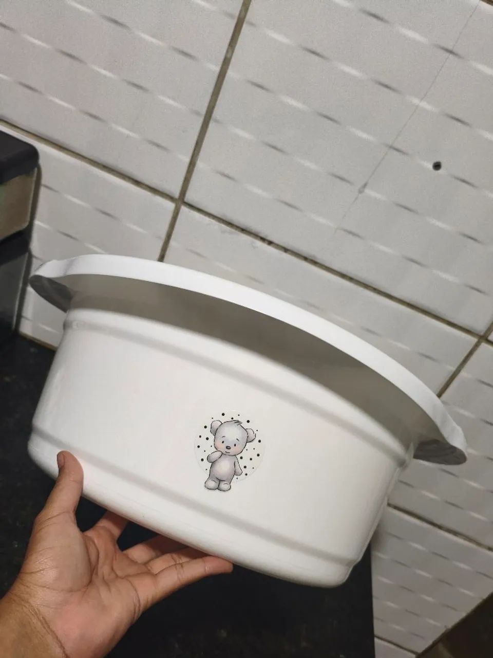 Kit Bacia e Balde para bebês ( Novos ) - Foto 3
