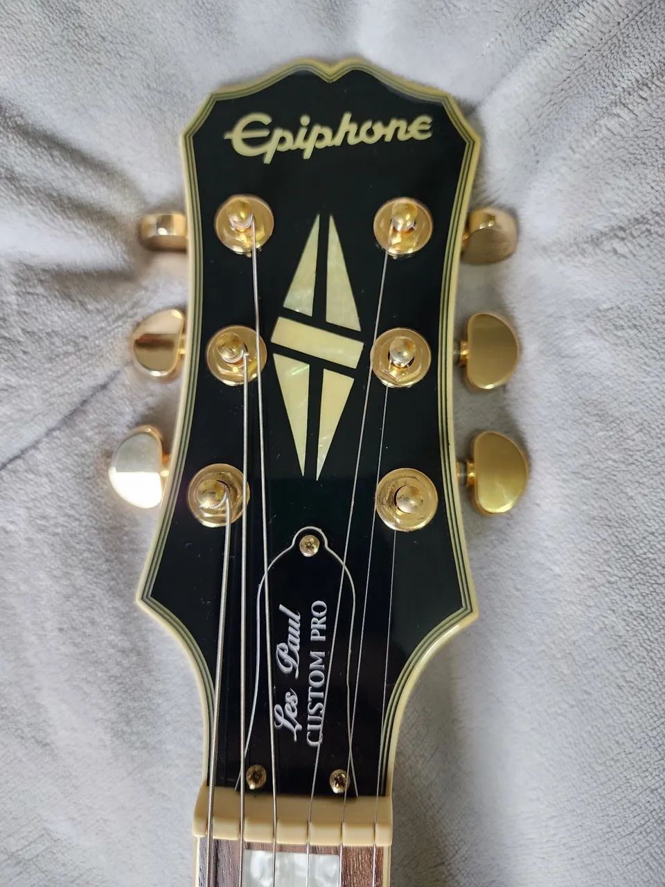 Epiphone Les Paul Custom Pro 2012 Alpine White / Creme - Impecável - Foto 5