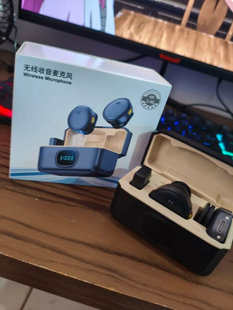 Microfone top sem ruido, lapela