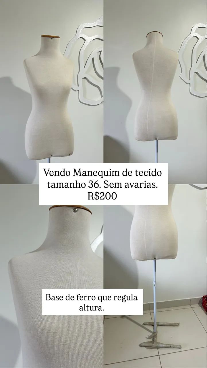 Manequim de tecido (tamanho 36)