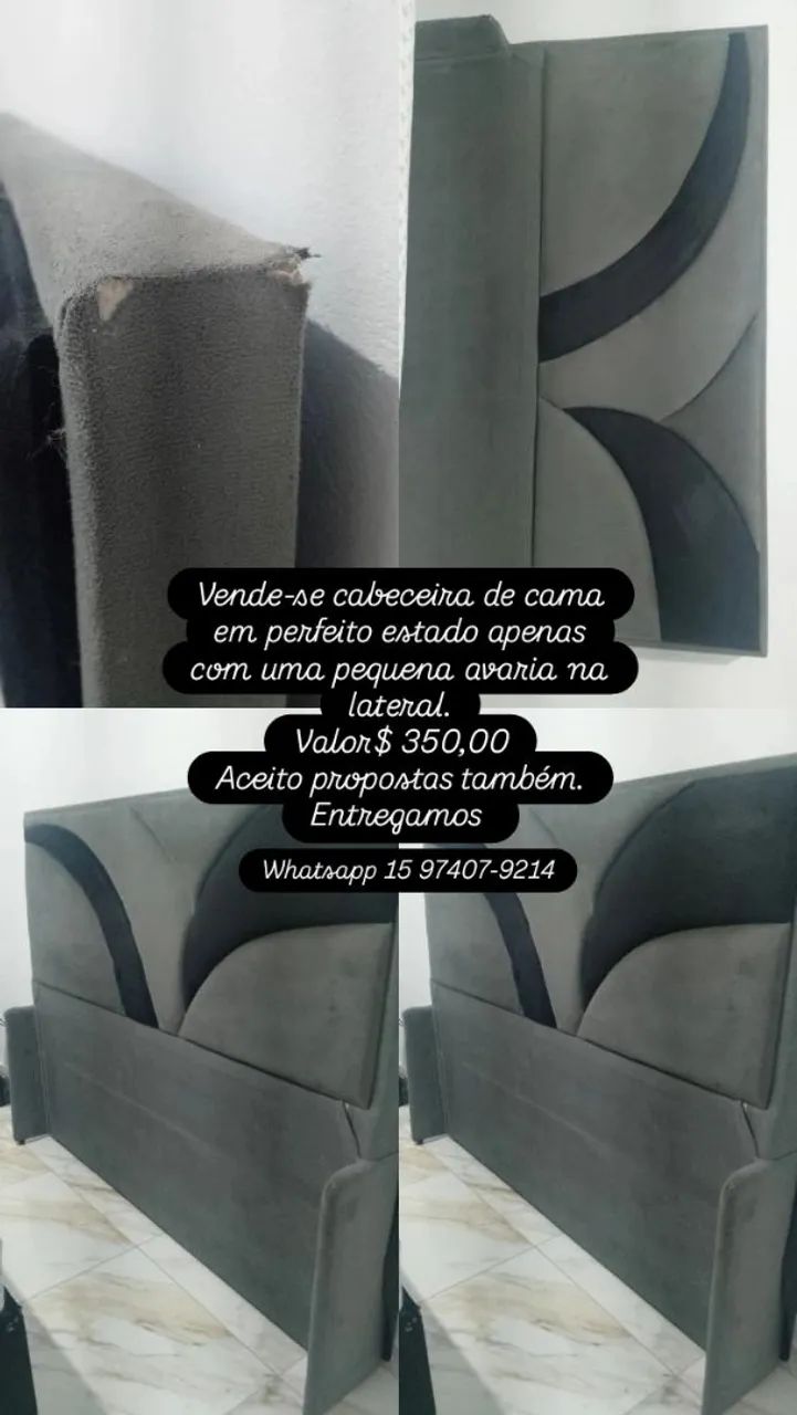 Vende-se Cabeceira de Cama Queen Size.