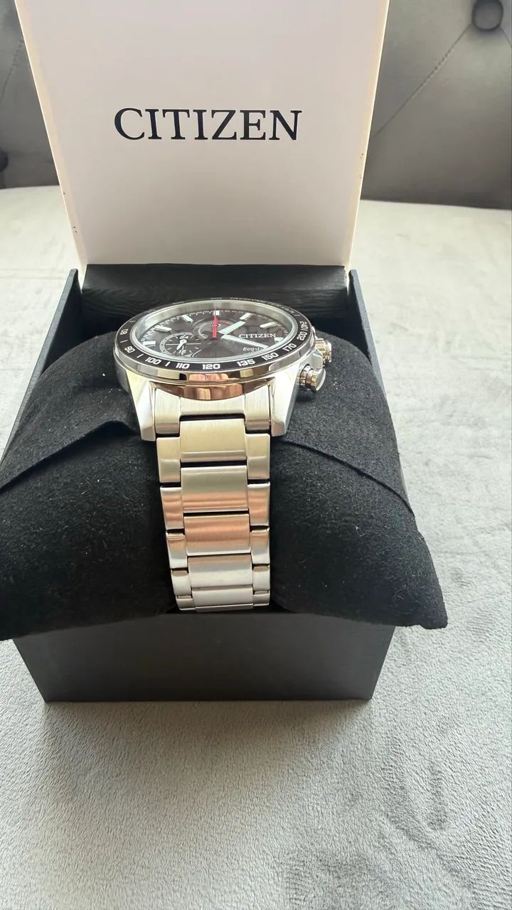 Citizen CA0780-52E Eco-Drive Cronógrafo - Excelente Estado - Completo com Caixa Original - Foto 4