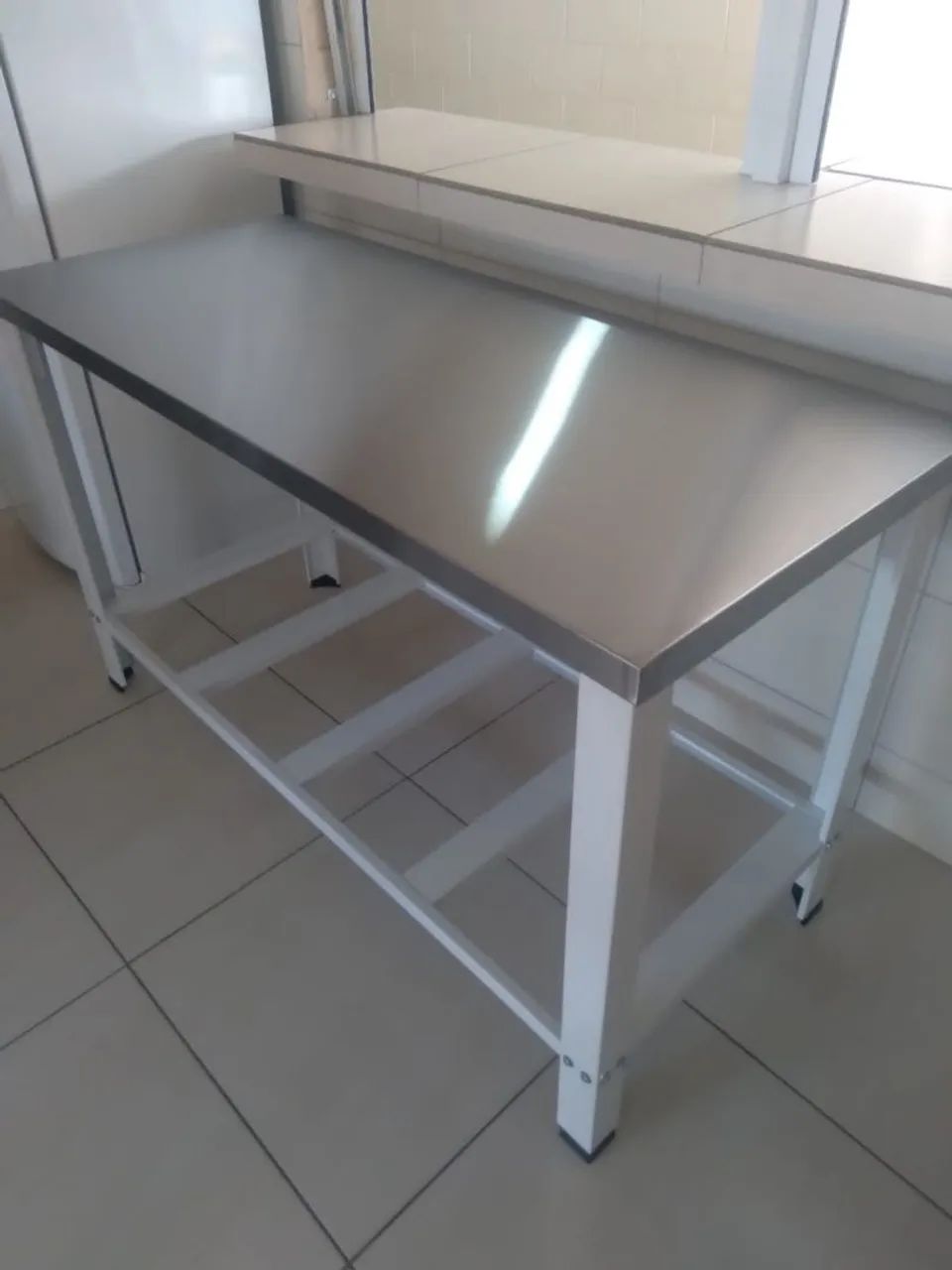 Mesa de inox Nova 1,20 metros  - Foto 2
