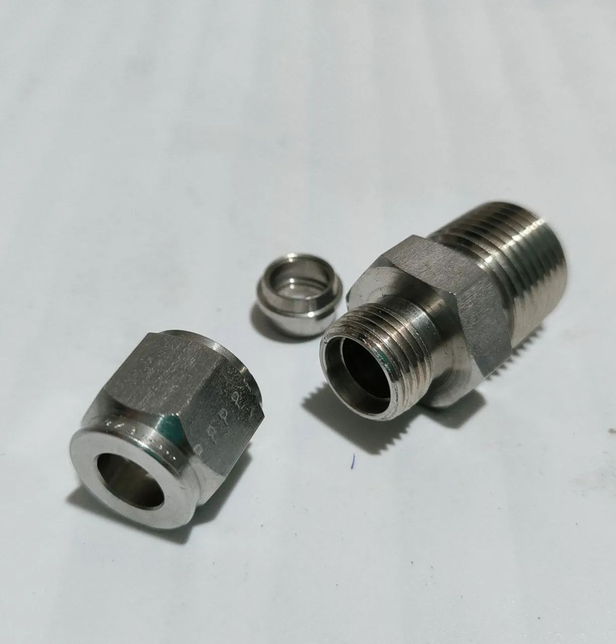 Conexão compressão inox 316 3/8" x 1/4" DETROIT PPP padrão industrial  - Foto 3