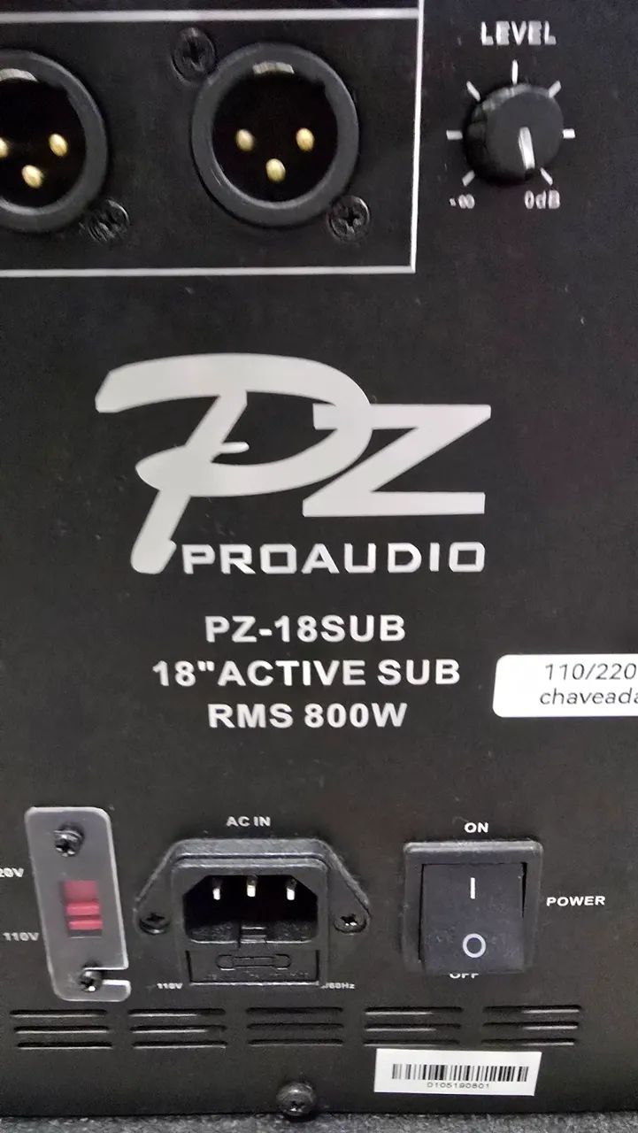 Subwoofer  18 polegadas 800 rms Pz pro audio - Foto 2