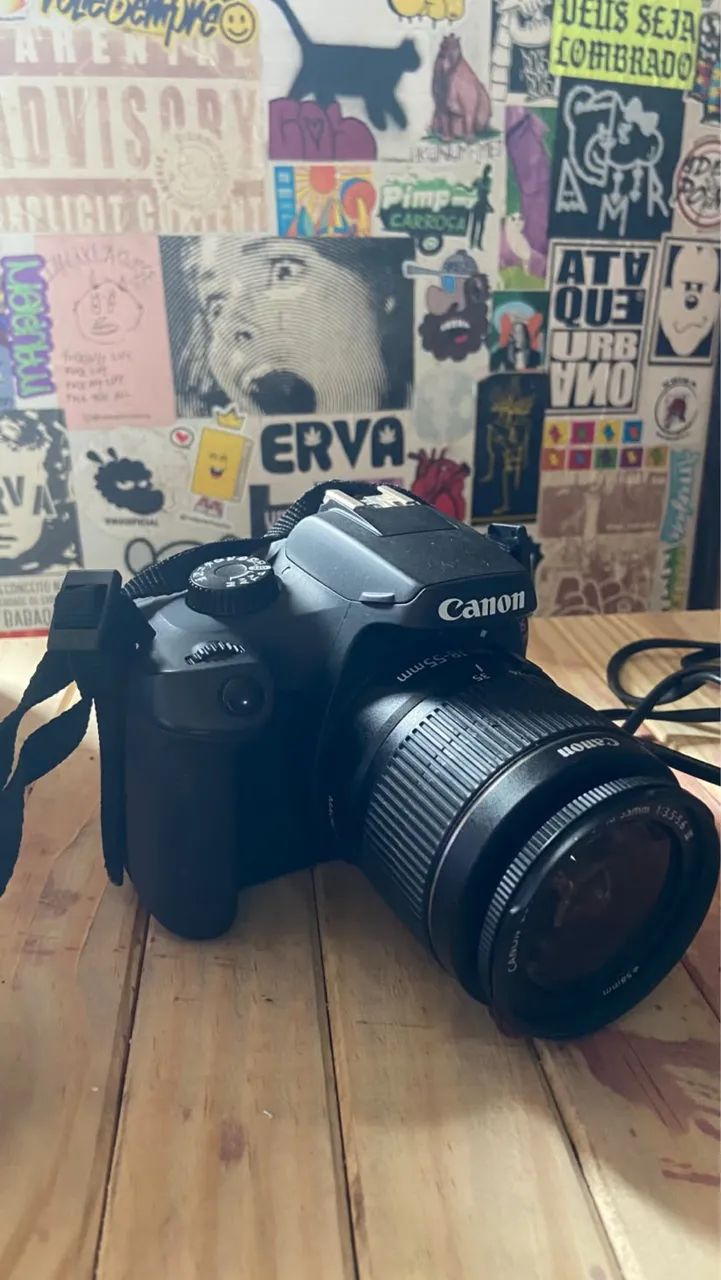 Cânon T100 com lente e caixa  - Foto 2