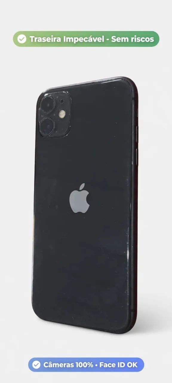iPhone 11 64GB - 71% - R$899 no PIX - Foto 3