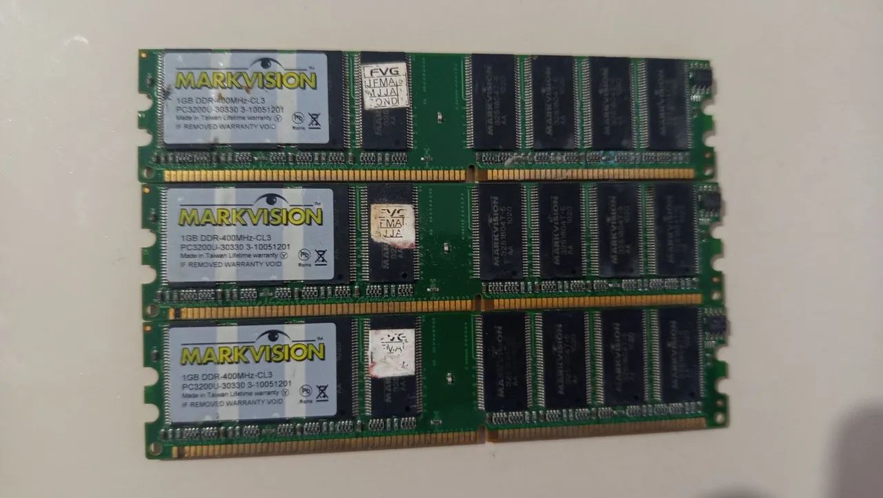 Memória RAM Markvision 1GB DDR1 400MHz PC3200