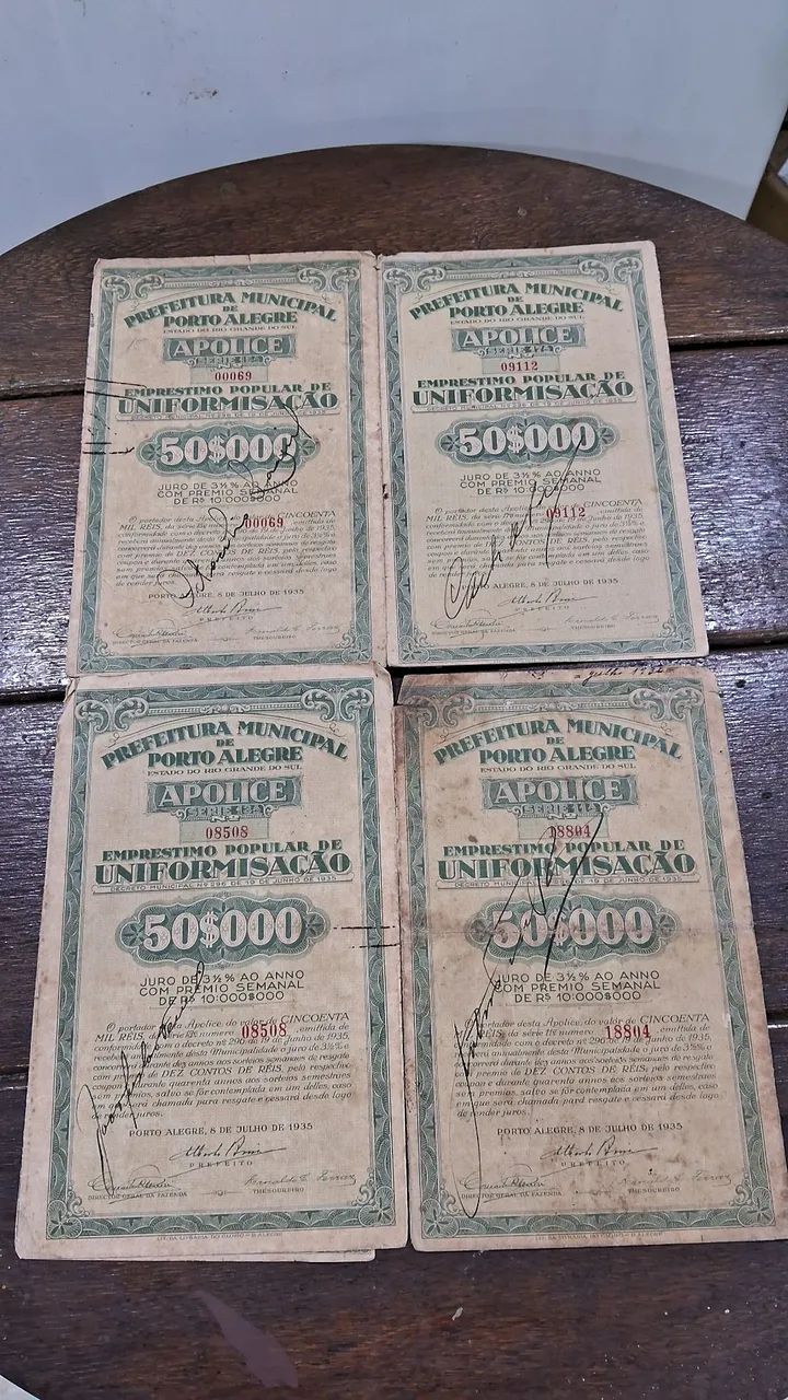 Lote de Documentos e Cédulas Históricas Antigas - Colecionador  - Foto 2