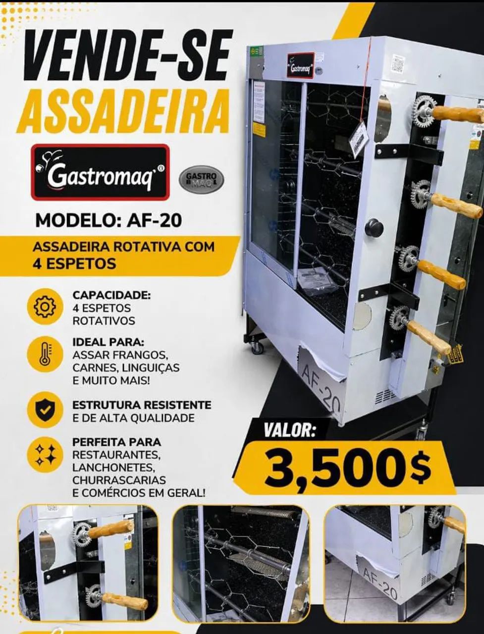 OPORTUNIDADE! ASSADORA GASTROMAQ AF-20