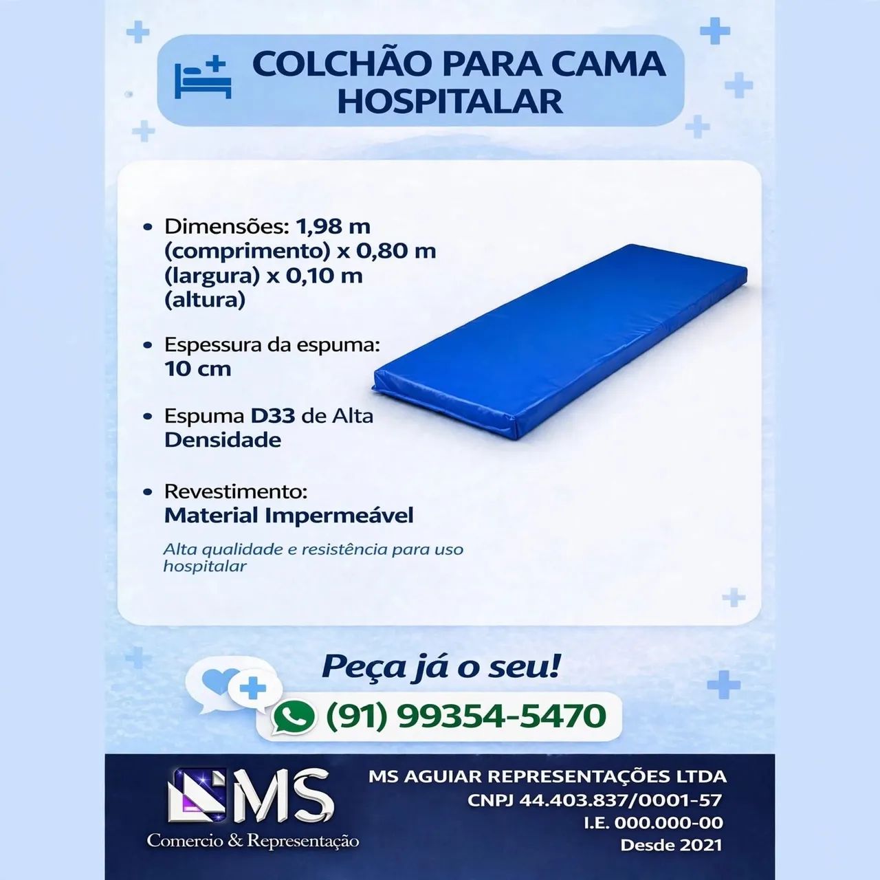 Colchão Hospitalar D33