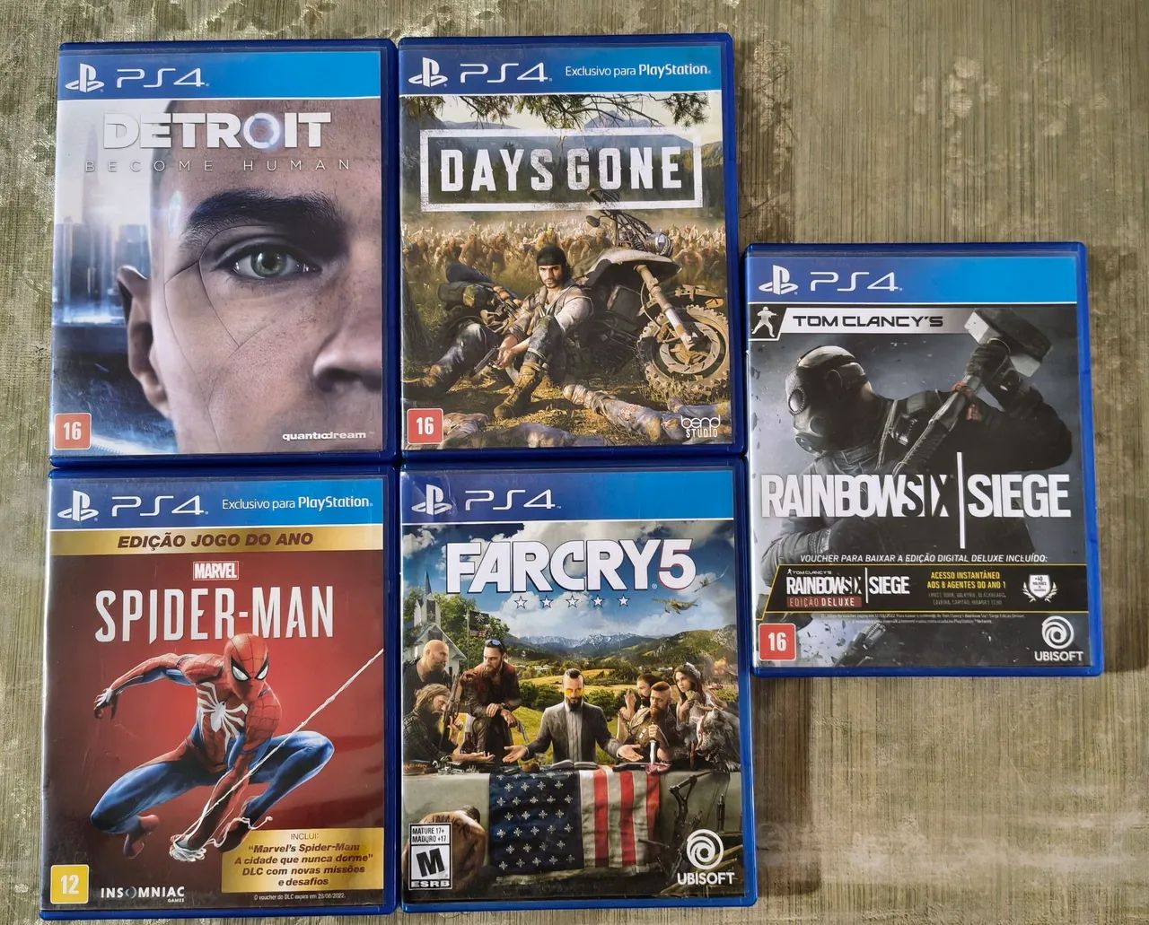 Jogos ps4 5 jogos por 350