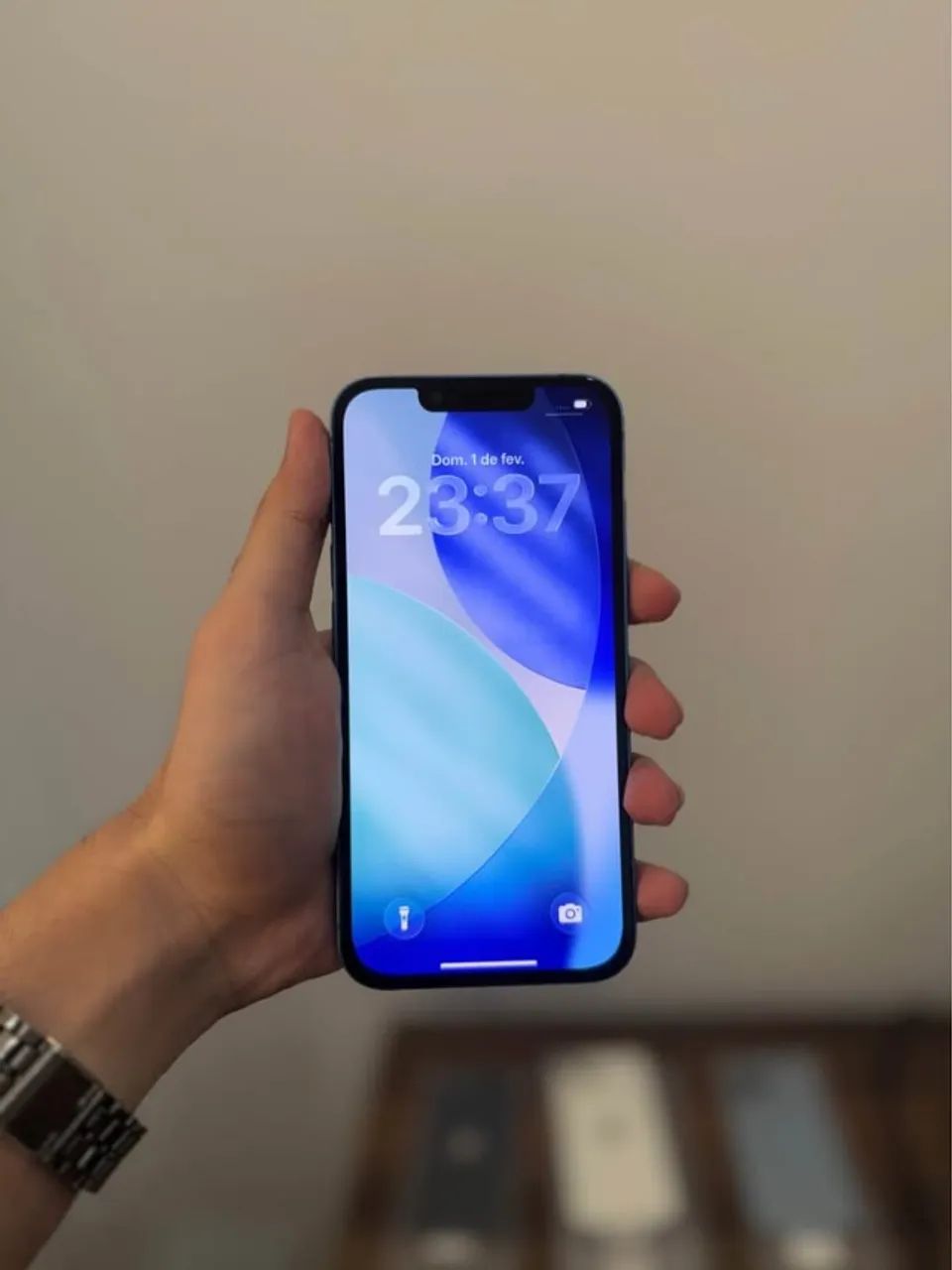 iPhone 13 256GB Azul - Bateria 90% - Foto 2