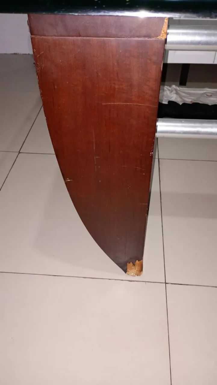MESA  DE TAMPO DE VIDRO . - Foto 5
