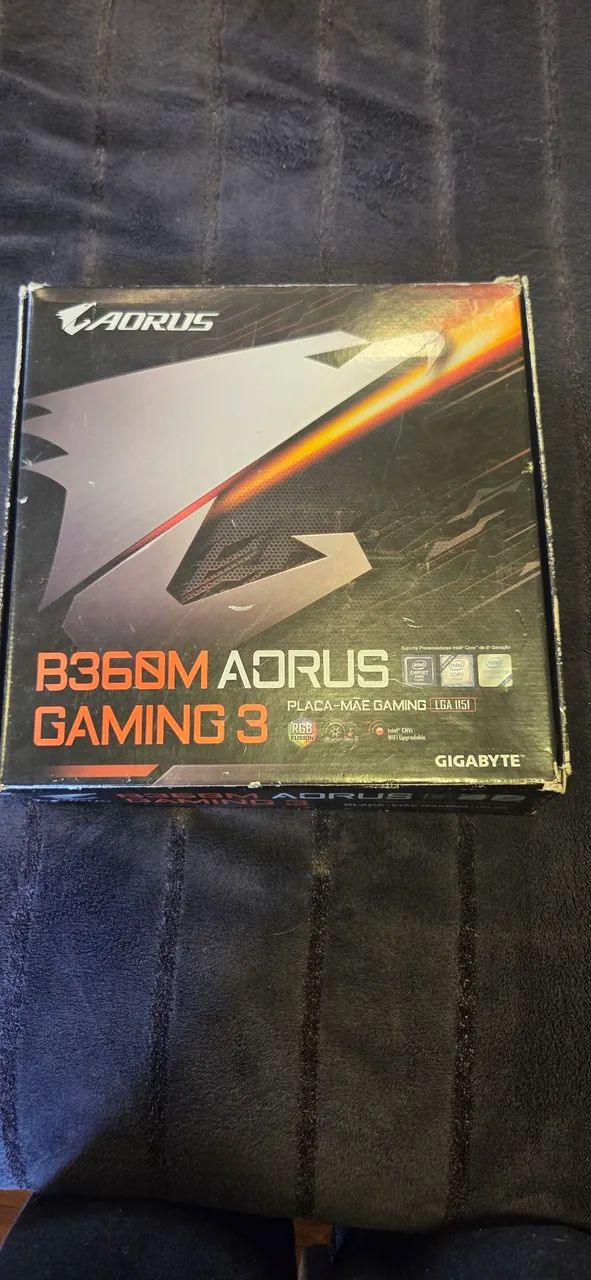 Kit Intel i5-9400 + Placa-Mãe Gigabyte B360M Aorus Gaming 3
