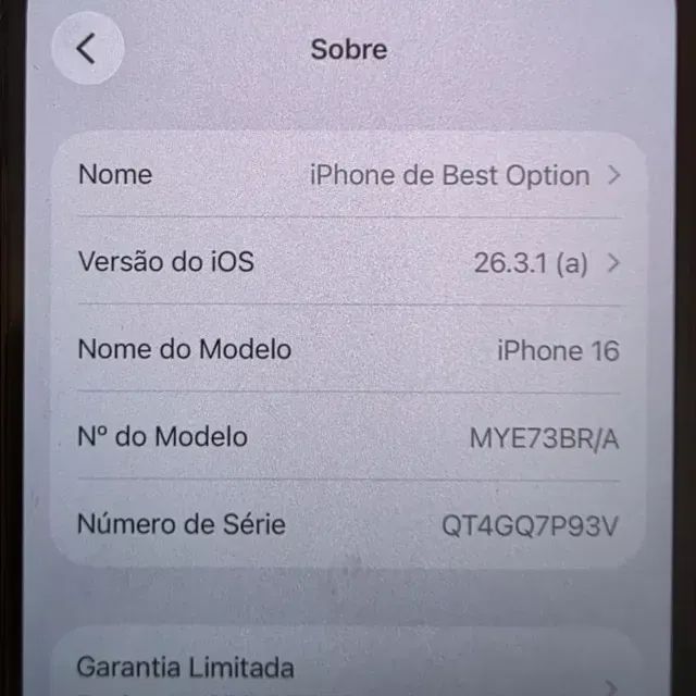 IPhone 16 - 128Gb - 99% Bat - Preto - Foto 5
