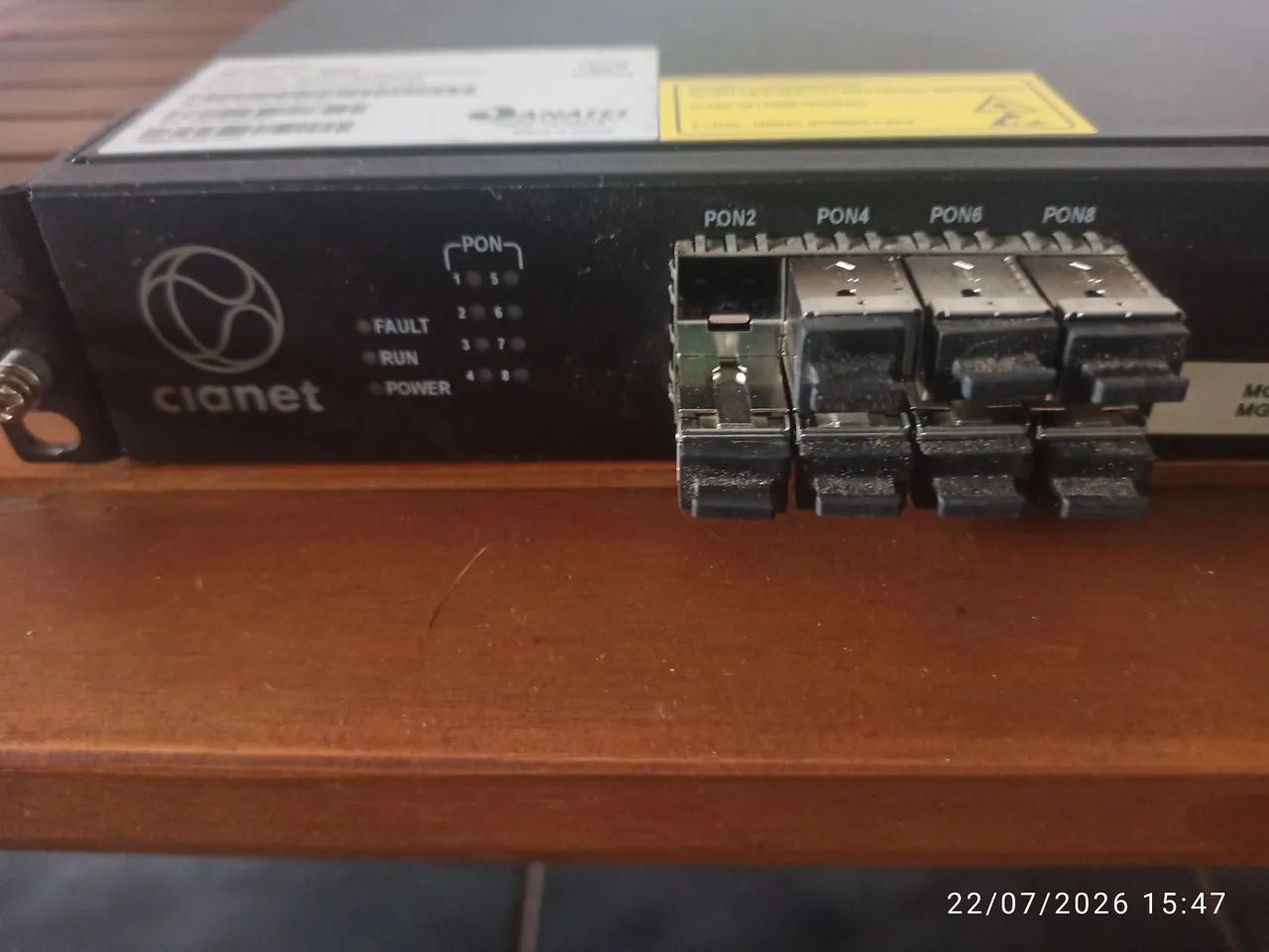 OLT GPON Cianet G8PS X 8 Portas - Foto 4