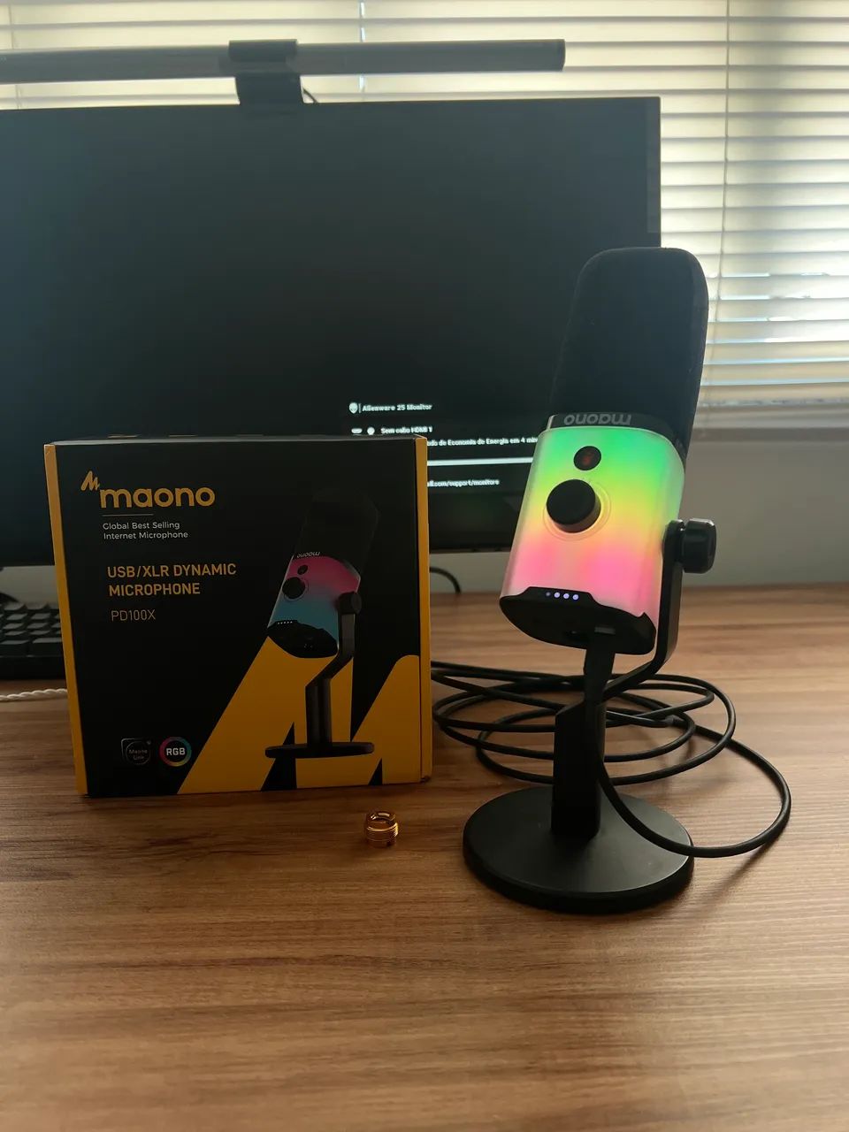 Microfone RGB Maono PD100X (USB + XLR) - Foto 4