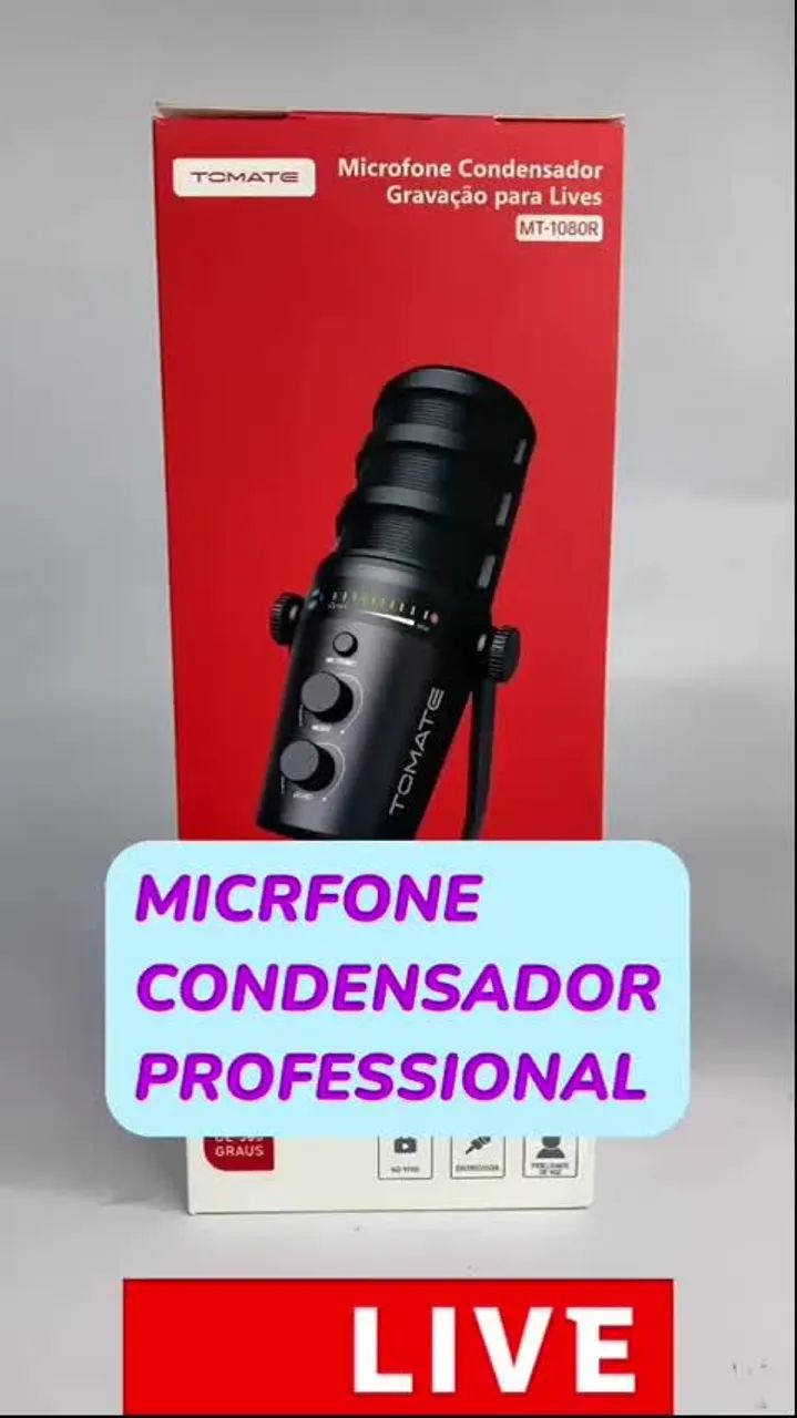 Microfone Condensador para Lives  - Foto 2