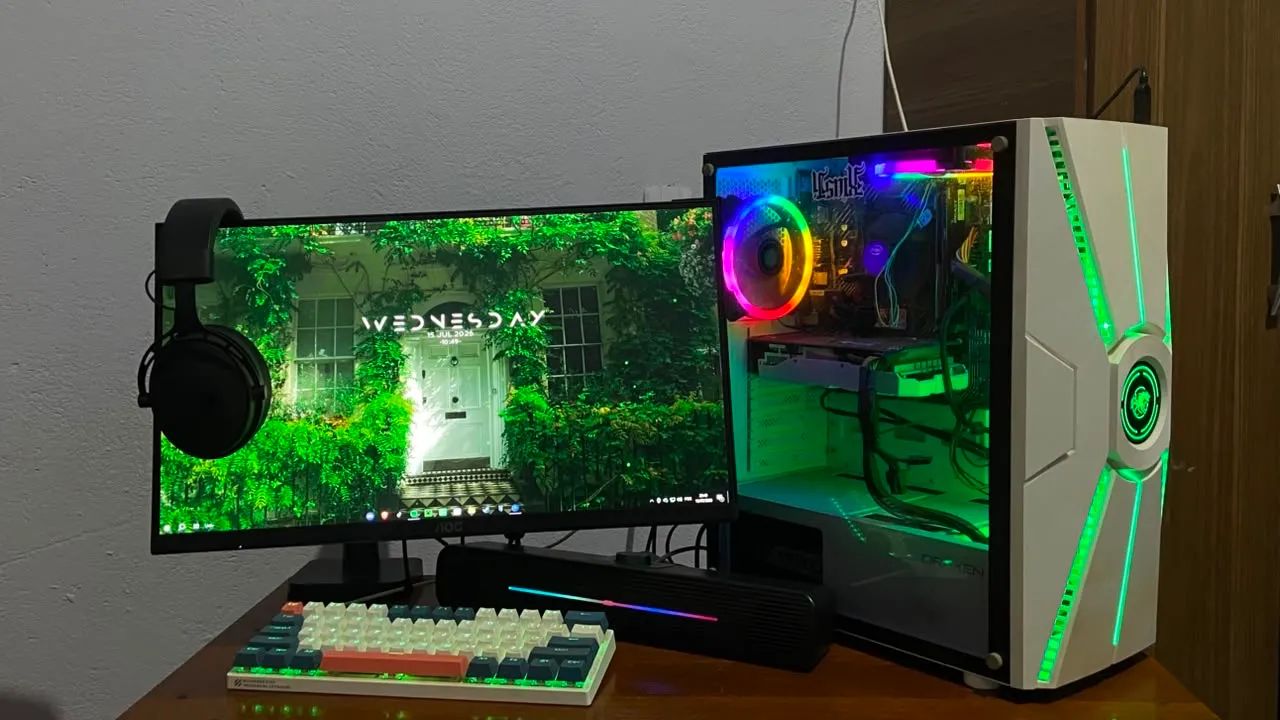 Vendo pc completo ou troco em iphone 14 pro - Foto 2