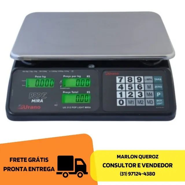 Balança Eletrônica 32KG Urano Nova