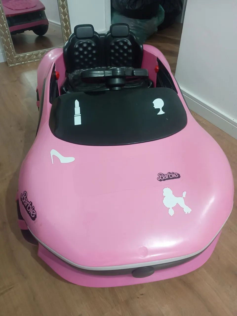 carrinho elétrico rosa 