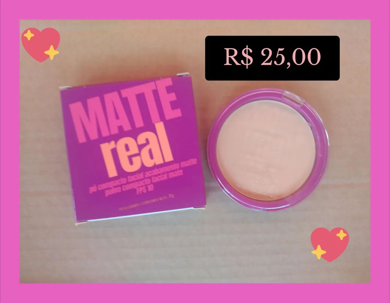 Pó compacto acabamento matte FPS 10