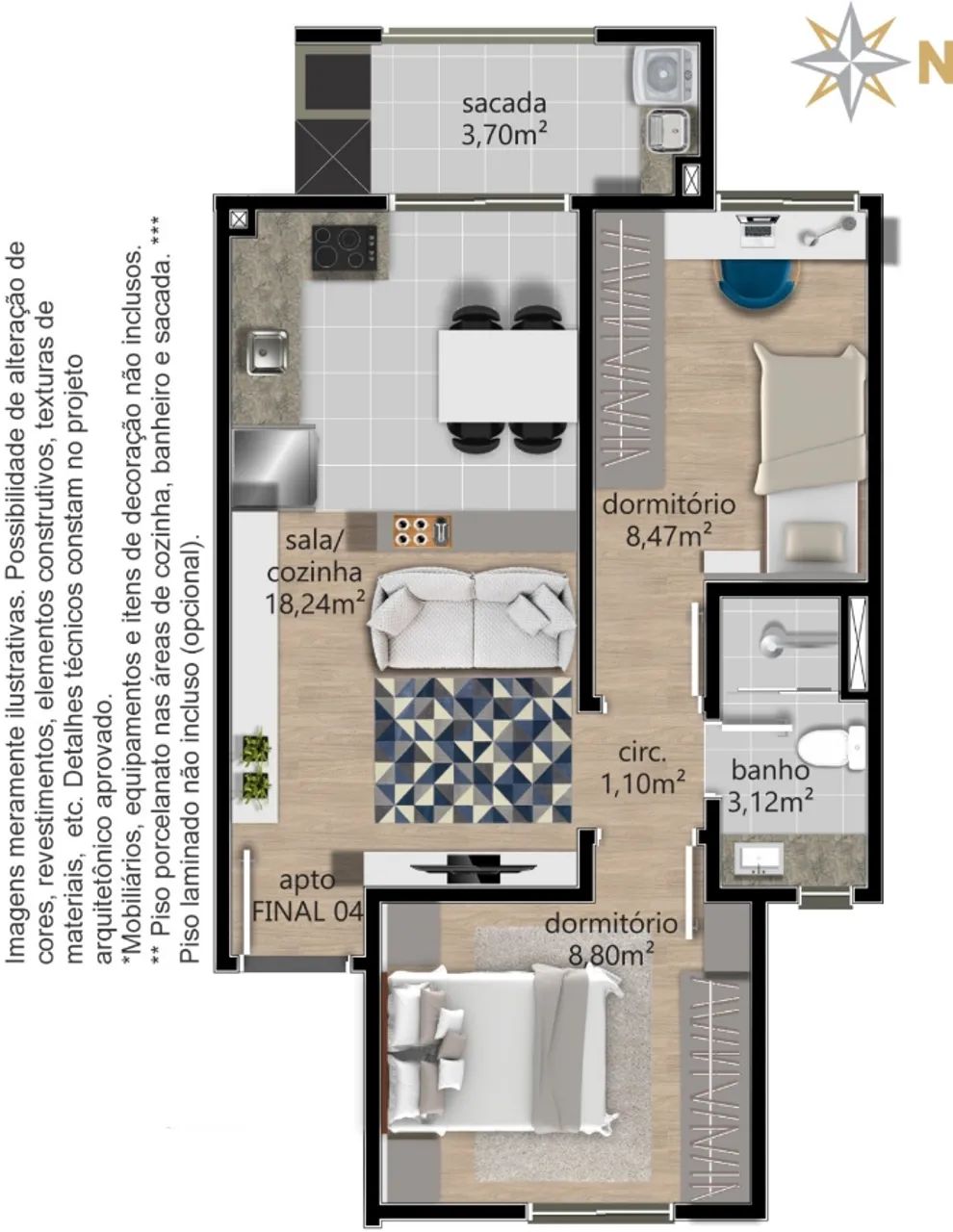 CAXIAS DO SUL - Apartamento Padrão - CENTRO - Foto 11