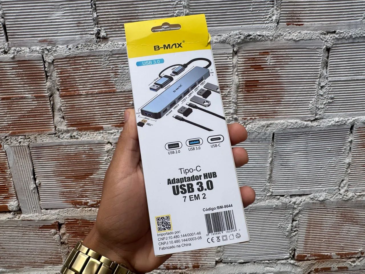 Hub USB BMAX TIPO C 3.0 7 em 2!! PROMOÇÃO!! - Foto 2