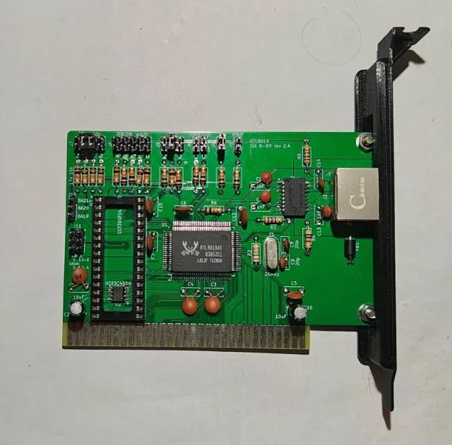 Placa de rede 8 bits para PC/XT RTL8019AS