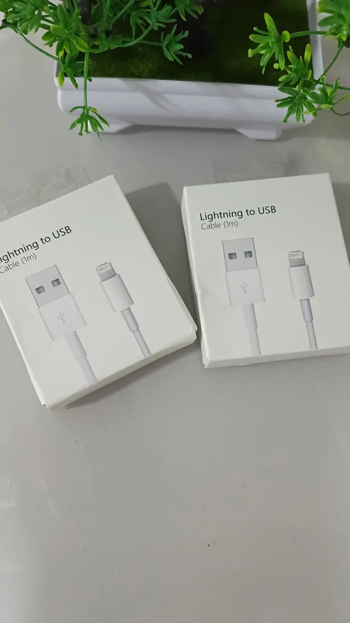 Cabo iPhone USB Lightning 1m Novo - Foto 2