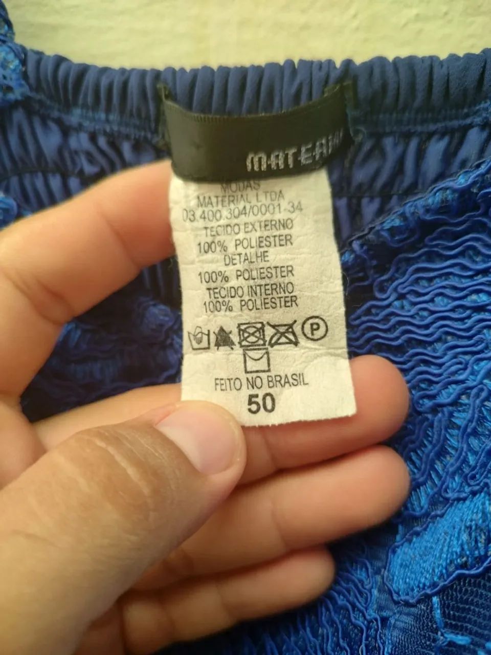 Vestido Azul Longo Tamanho 50 - Foto 3
