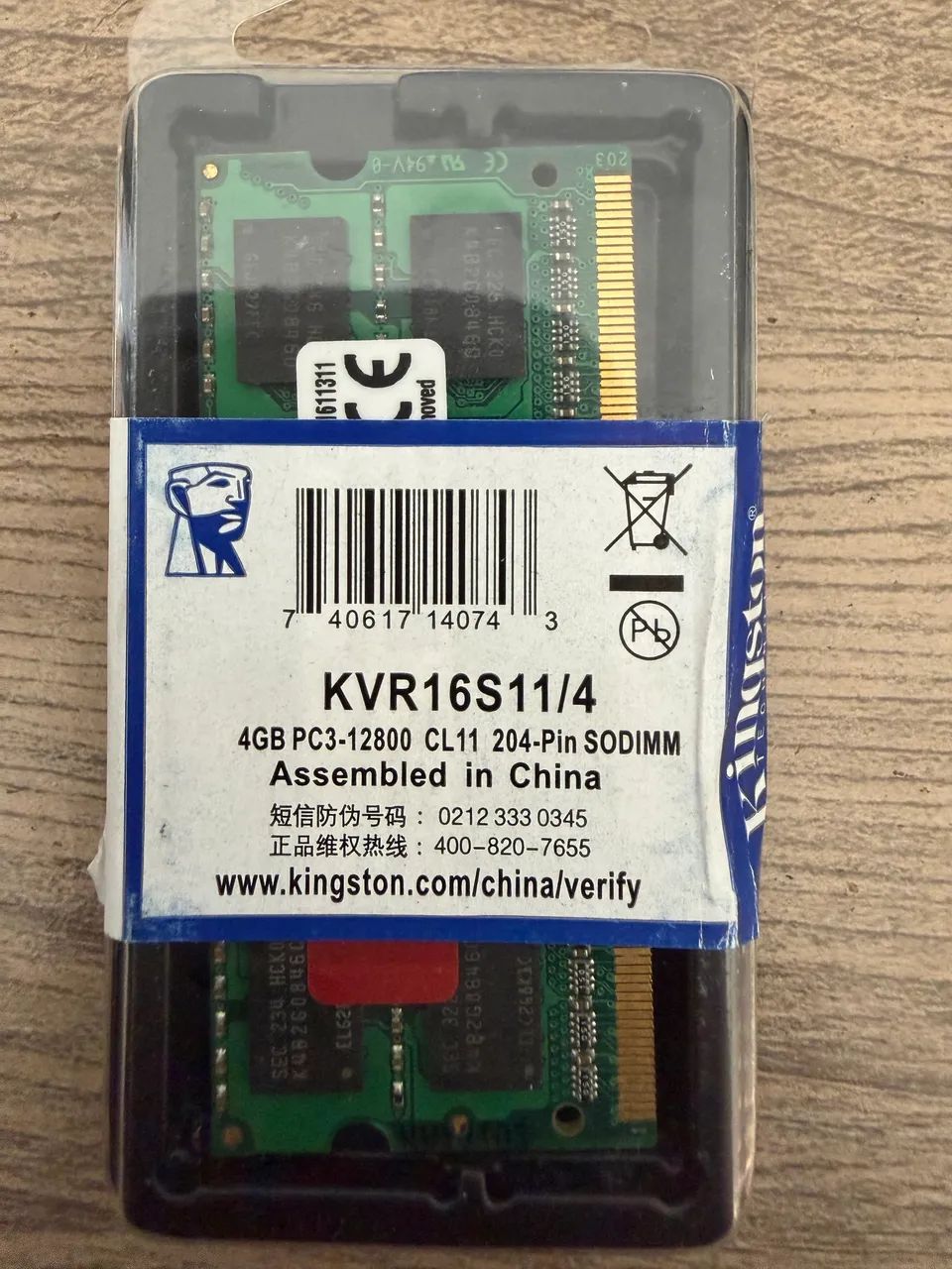 MEMORIA RAM KINGSTON DDR3 NOTEBOOK - Foto 3