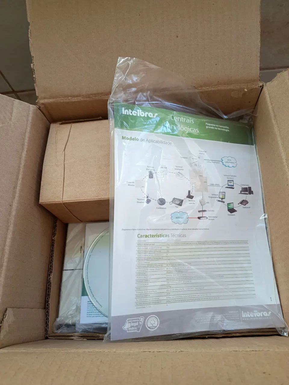 Vendo Central Pabx AnalÓGica 2 Linhas 4 Ramais Modulare I Intelbras, com fonte funcionando - Foto 4