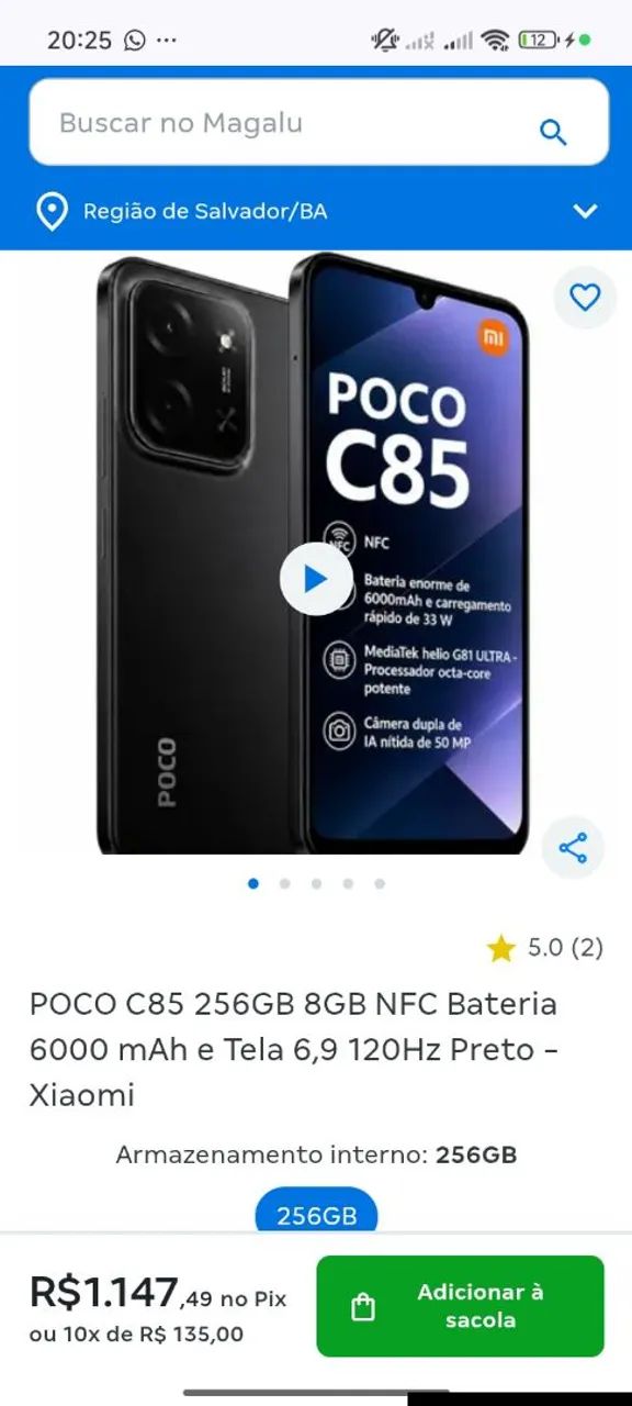 POCO C85 256 GB  - Foto 3