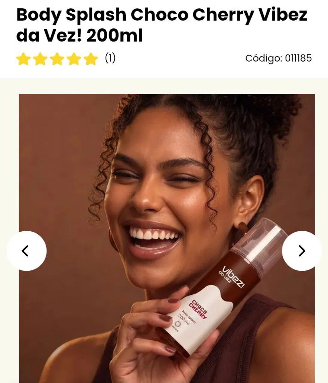 Body Splash chocolate e cereja  - Foto 5