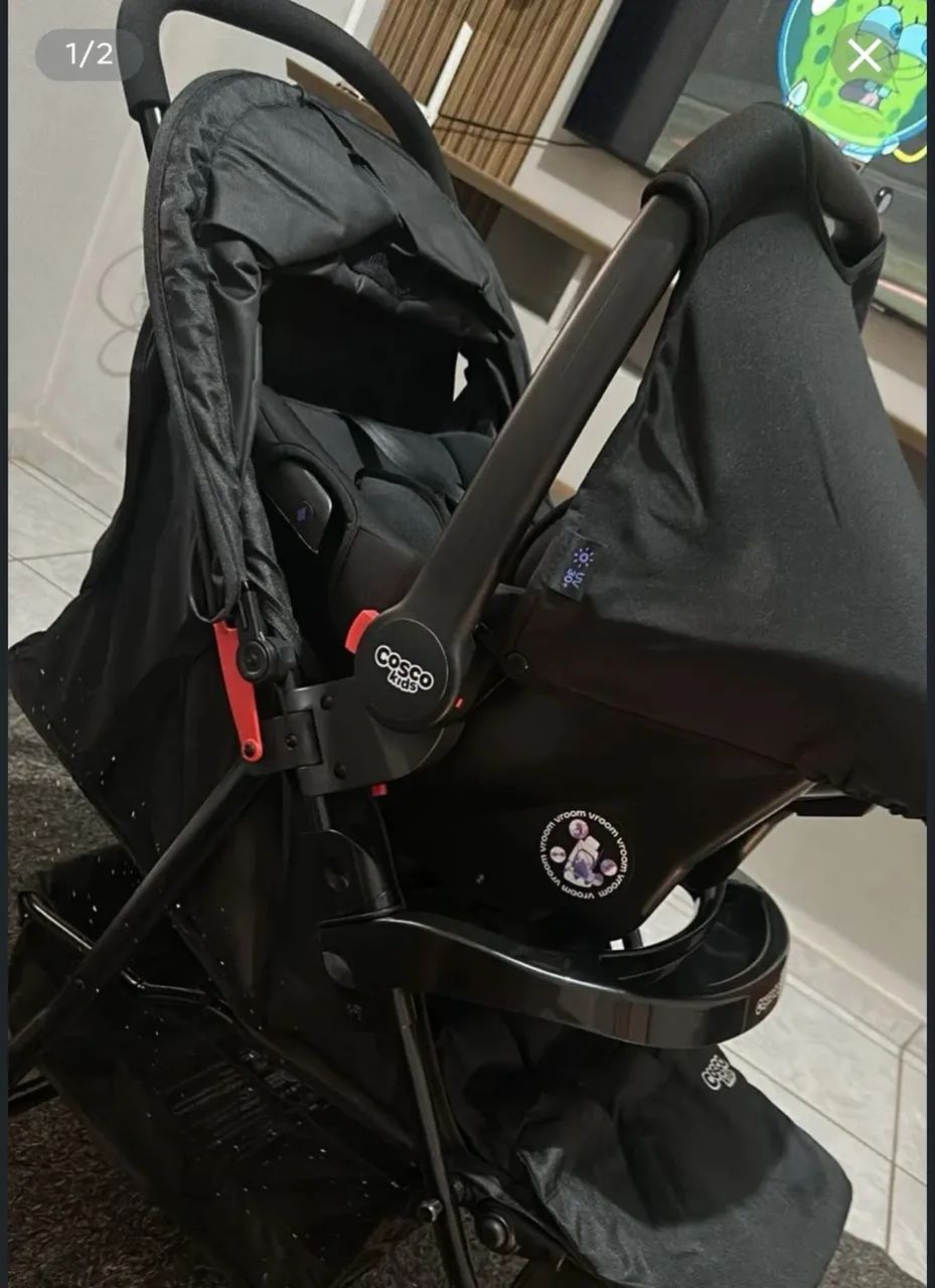 Carinho para bebê e bebê conforto  - Foto 2