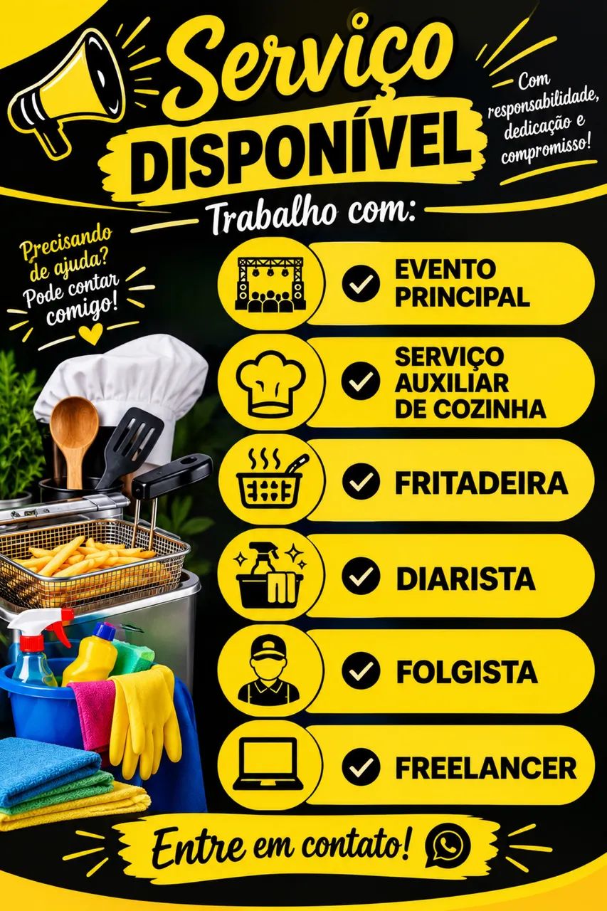 Serviços disponíveis 