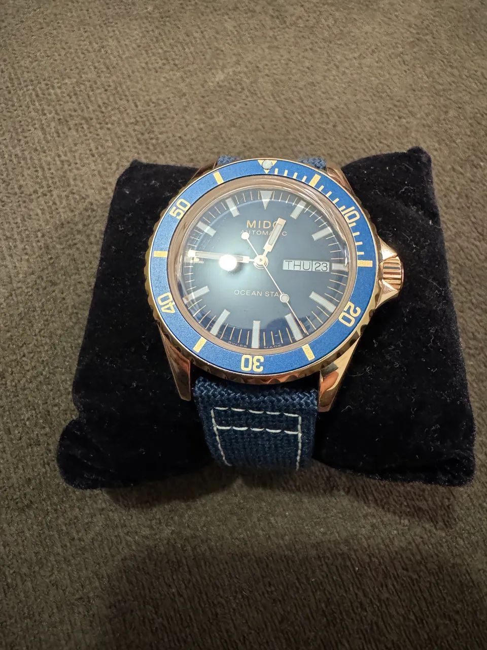 Mido Ocean Star Tribute Rose Gold & Blue Automatic - M026.830.A