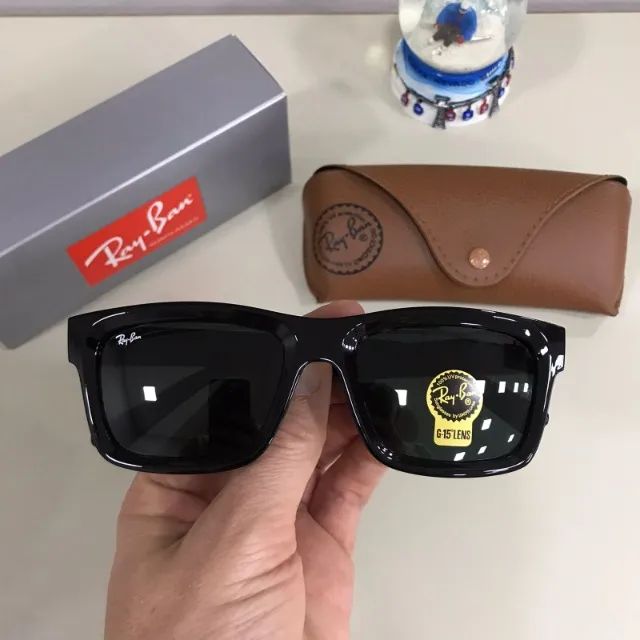 óculos de sol ray ban warren black - Foto 2
